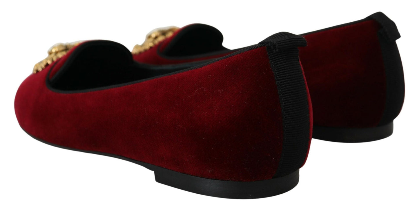 Dolce &amp; Gabbana velvet loafers - Women