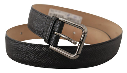 Dolce &amp; Gabbana Black Calfskin Brown Backend Belt